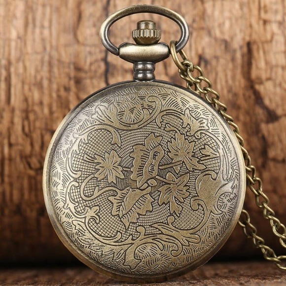 Gear Steampunk NEW Pocket Watch Antique Bronze Gears Retro - Picture 4 of 5